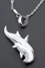 Placeholder: Orca whale-shaped white gold necklace Contains the Jewel of the Sea