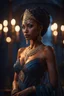 Placeholder: queen of the damned, night, moonlight,. Cinematic lighting, Volumetric lighting, Epic composition, Photorealism, Bokeh blur, Very high detail, Sony Alpha α7, ISO1900, Character design, Unreal Engine, Octane render, HDR, Subsurface scattering