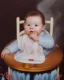 Placeholder: a baby in a colorful setting, disney style