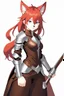 Placeholder: Teenaged Female Red haired kitsune paladin/bard