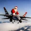 Placeholder: Santa Claus pilots an F-18 Hornet