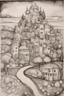 Placeholder: where reality ends and imagination begins; ink wash; Hundertwasser; Cezanne; Gauguin.