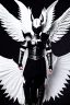 Placeholder: angel, demon, angel demon hybrid, half angel, half demon, black angel wings, white demon wings, black and white, balance, horns, armor, noble clothes, black and white armor, black and white clothes