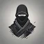 Placeholder: Vector ninja design, Craft a minimalist ninja design with clean lines and simple yet striking graphics. Focus on a monochromatic or limited color palette for a modern, understated look