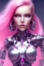 Placeholder: cyborg, pink hair, sexy, perfekt, real, dream