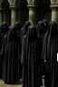 Placeholder: creepy congregation of robed people with no eyes