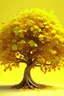 Placeholder: A 3D rendering of a tree with bright yellow leaves and an abstract style