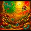 Placeholder: chasing super mario platefor a high definition screen shot of a ancient comic book cover detailing the creatures found on other worlds, retrofuturistic, phototrealism, Macabre Rapture End of days Revelation scene, isanely detailed matte oil painting, sinner apotheosis,diagonal composition, unbalanced, abstract surreal horror, eerie, scary warm a colorful splash of steampunk bubbles , amazing splashscreen artwork, photoshop water art, liquid painting, swirling paint colors, ink splash,