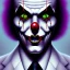 Placeholder: Killer clown neon death stormy, eyes