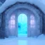 Placeholder: ethereal winter flowers, carved ice door at the end of ice steps, magical atmosphere, Beardsley, Unreal render, cinematic blue --aspect 9:16 --s 2500