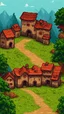 Placeholder: medieval village in HQ style background for youtube thumbnail