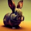 Placeholder: steampunk rabbit, extremely detailed, UHD, 8k,The close-up camera effect,sharp focus,perfect, background forest,position,hyperphotorealistic