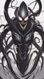 Placeholder: Venom with no eyes mix with machine in solo leveling shadow artstyle, cyberpunk them, intricate details, highly detailed, high details, detailed portrait, masterpiece,ultra detailed,best quality