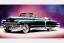 Placeholder: a true-to-life 1949 cadillac series 62 convertible, centered, intricate, extreme detailed, photorealism, center view, city background, pivot on cadillac, pen and color marker painting by cheryl kelley