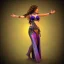 Placeholder: Hiperrealistic Galactic belly dancer