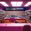 Placeholder: 3-d render cartoonish classic inside a dj vinyll record shop record store