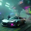 Placeholder: cyberpunk hyper car,cyberpunk 2077,center composition, ultra realistic,shiny, smooth, studio quality, octane render, Surrealism, Triadic colour scheme,glow-stick, ambient lighting,nightclub lighting, polaroid, 100mm, --ar 1:1 --v4