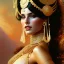 Placeholder: Drawing of beautiful face,'beautiful,Busty fit 'Sheva Alomar',intense stare, ancient skintight armor, balanciaga fashion clothe painting by gaston bussiere, greg rutkowski, yoji shinkawa, yoshitaka amano, tsutomu nihei, donato giancola, tim hildebrandt Oil on canvas, cinematic composition, extreme detail,fit full head inside picture,16k