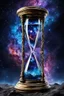 Placeholder: The galaxy pouring through an hourglass, hig detailed, sharp focus, etheraly, stunning, nebula, stars, deep colors, perfect composition