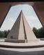 Placeholder: photo of a soviet era street kiosk on top of a huge concrete pyramid, sophisticated, inspired by Bruno Munari, gestalt theory and metamodernism, hyperrealistic, hyperdetailed, uncanny valley, product focused, intricate details