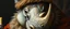 Placeholder: close up portrait painted by Rembrandt, stupid looking furry dragon fox rhino at banquet