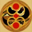 Placeholder: Ukiyo-e styled art, yin and yang sign, mountains and sun