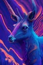 Placeholder: chamois llama alligator porpoise guanaco ,psychedelic, vibrant color scheme, highly detailed, sharp, romanticism, cinematic, concept art, 4k, 8k, trending on art station, purple and blue tones