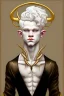 Placeholder: Albino satyr young man noble in art deco style