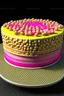 Placeholder: Sponge cake, tuna flavored with mayo icing. Photorealistic.