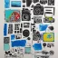 Placeholder: elements of photographic equipment. poster graphics. high detailed. acrylic painting and ink.