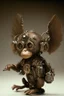 Placeholder: small cute steampunk mechanical monkey, made of metal with mechanical wings