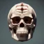 Placeholder: analog style,crystal skull portrait, simmetric eyes, ambient, ultra realistic photo, unreal engine, paloroid, 100mm --aspect ratio 1:1