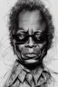 Placeholder: Miles Davis portrait, 8k resolution, detailed skin, detailed hair, r_drawings_rene, scribble, scribble drawing, scribble art, deviantart, rdrawings25