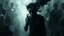 Placeholder: Abstract surreal scene of a human soul in conflict a caracter dissolving into shadows and fog, body torn into shards of light and darkness. Shapes twist and melt like oil paint, forming ghostly hands and distorted faces emerging from the fog. The background is a blur of noise, chaotic patterns and faceless crowds, symbolizing the indifferent outside world. A haunting, dreamlike composition that captures isolation, inner demons, struggle of anxiety. surreal, atmospheric
