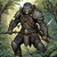 Placeholder: [illustration by Kevin Eastman and Peter Laird] Clad in rugged leather armor adorned with intricate leaf patterns, Chuck moves with the grace of a predator stalking its prey, his every step guided by the whispers of the wind and the rustling of the leaves. His longbow, crafted from the branches of ancient trees, is a weapon of precision and finesse, a reflection of his skill as a master archer. And at his side, the Verdant Edge rests in its sheath, a silent sentinel of nature's power and healing
