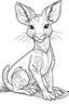 Placeholder: outline art for Kangaroo Joey coloring pages with sitch, white background, Sketch style, full body, only use outline, toddlers style, clean line art, white background, no shadows and clear and well outlined.