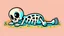 Placeholder: Cute chibi-style bony animal skeleton, big ribs pointing up while lying on the ground, cartoony, colorful, exaggerated, simplified,