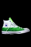 Placeholder: A converse sneaker with India's flag printed on the material, green, white and orange