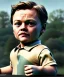 Placeholder: Leonardo di caprio toddler, full body, shoe, car, dramatic lighting, hyper realistic