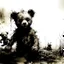 Placeholder: teddy bear dystopia, horror art, surreal, gritty ink illustration, by Stephen Gammell