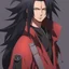 Placeholder: A Young Madara but he is wearing street wear, he has normal eyes, HD