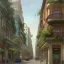 Placeholder: Corner building, Cornershop,flowers shop, Beaux Arts architecture,+palladio+liveable street+detailed facades+green city,uphill road,trees on walkway,elegant avenue, biopunk+Bueno Aires,vienna, alphonse mucha, greg rutkowski,matte painting, cryengine, hyper detailed, felix kelly, fantasy art, seb mckinnon"