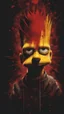 Placeholder: A ultra realistic poster of Bart Simpson in the red matrix , by Daniel Castan :: Carne Griffiths :: Andreas Lie :: Russ Mills :: Leonid Afremov, dark background, high detail