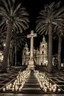 Placeholder: cadiz, semana santa, virgen, cristo, cruz, velas, noche, playa, arboles,