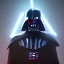 Placeholder: Darth Vader dark red blue mask shadow sword reflection stars