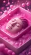 Placeholder: isometric portrait of soap star sleeping in a sarcophagus filled with steaming pink liquid,bokeh like f/0.8, tilt-shift lens 8k, high detail, smooth render, down-light, unreal engine, prize winning