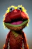 Placeholder: Waist up muppet Portrait, Nicolas maduro muppet doll, mustache, photo studio, red background, unreal engine 5, concept art, art station, ray tracing, lumen lighting, ultra detail, volumetric lighting, 3d.