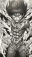 Placeholder: pattern Eren Yeager undergoes a profound transformation into his Titan form. The scene is bathed in an otherworldly, powerful light that highlights every intricate detail of his changing anatomy. The transformation is not only physical but also emotional as Eren grapples with the brutal power surging through him. Describe this awe-inspiring moment with vivid detail capturing the intensity of the metamorphosis the emotional turmoil within Eren, and the sheer raw power emanating from his Titan for