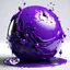 Placeholder: Splashed Sphere in violet