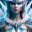 Placeholder: icy blue,beautiful wolfed creature ,feathers , elve fae, majestic, ominous, ice, scales,frost on skin, dnd character portrait, intricate, oil on canvas, masterpiece, expert, insanely detailed, 4k resolution, retroanime style, cute big circular reflective eyes, cinematic smooth, intricate detail , soft smooth lighting, soft pastel colors, painted Rena